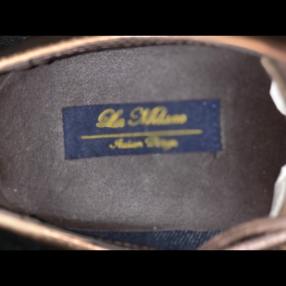 Men’s caped toe la Milano Oxford dress shoes - Picture 7 of 11